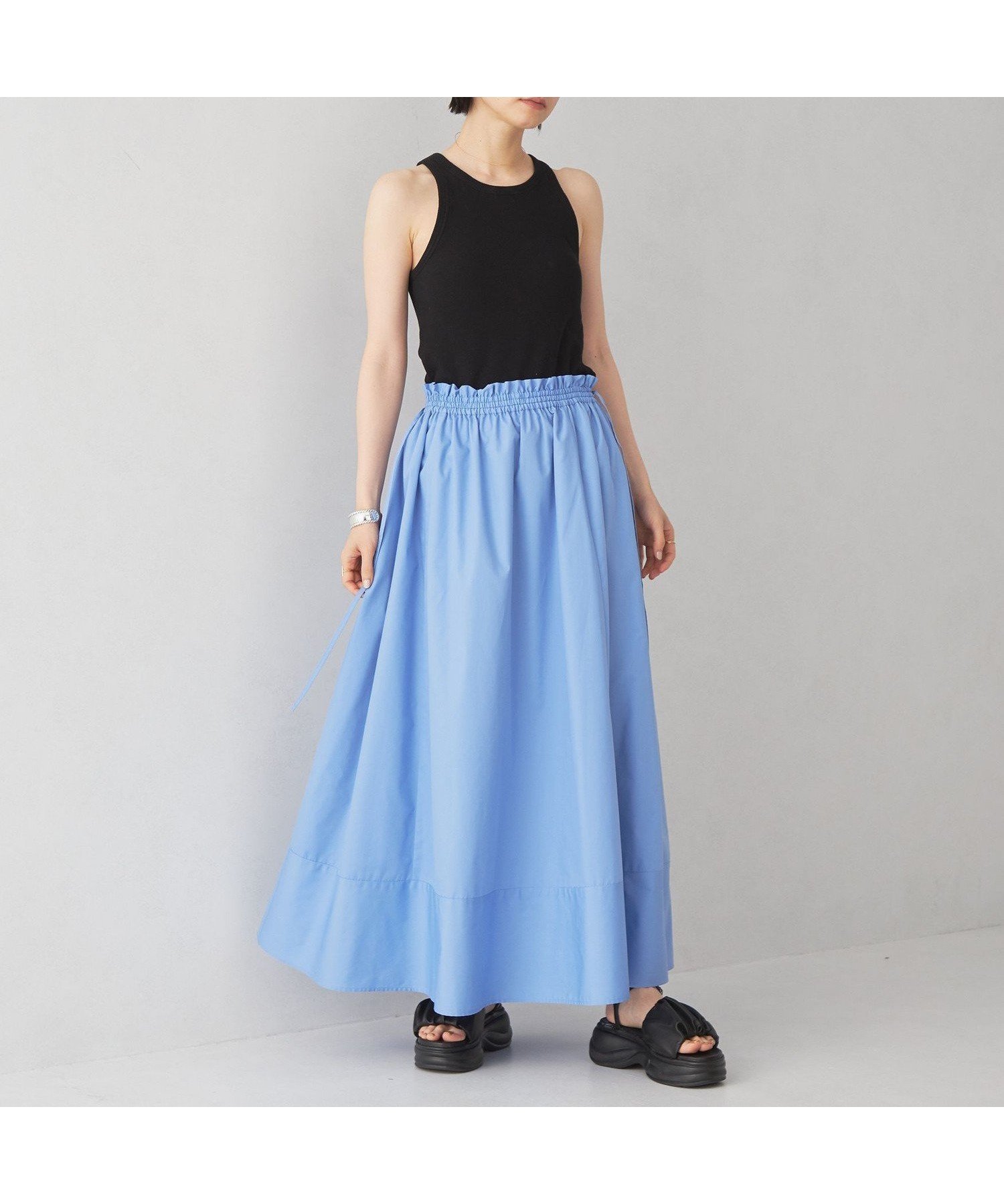 【その他のブランド/Other】のEMMEL REFINES EM キリカエ フレアスカート 人気、トレンドファッション・服の通販 founy(ファニー) 　ファッション　Fashion　レディースファッション　Fashion for Women　スカート　Skirts　Aライン・フレアスカート　A-Line & Flared Skirts　春　Spring　ギャザー　Gathered, Ruffled　サンダル　Sandals, Summer Shoes　シンプル　Simple, Minimal　タンク　Tank Top, Sleeveless Top　トレンド　Trend, Trending Now　フィット　Fit, Slim Fit　フレア　Flare, Flared　ブロード　Broadcloth, Fine Cotton　夏　Summer　2024年　2024　2024春夏・S/S　Spring/Summer 2024 SS24　 other-1|ID: prp329100004554398 ipo3291000000032607183