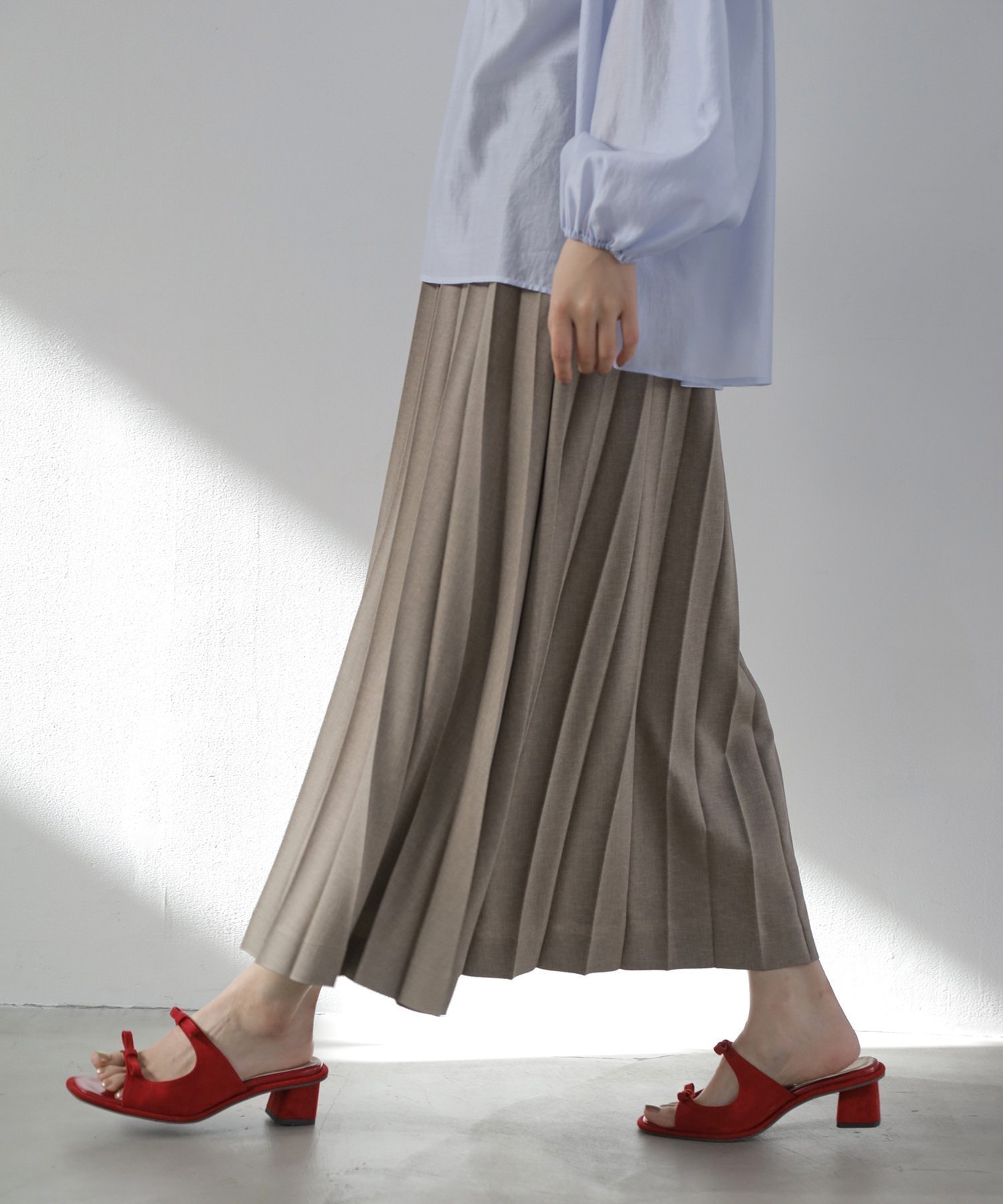 【エヌ ナチュラルビューティーベーシック/N.Natural Beauty basic】のロングプリーツスカート 人気、トレンドファッション・服の通販 founy(ファニー) 　ファッション　Fashion　レディースファッション　WOMEN　スカート　Skirt　プリーツスカート　Pleated Skirts　シンプル　Simple　フィット　Fit　フェミニン　Feminine　プリーツ　Pleats　ポケット　Pocket　ロング　Long　 other-1|ID: prp329100004554408 ipo3291000000032395289