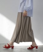 【エヌ ナチュラルビューティーベーシック/N.Natural Beauty basic】のロングプリーツスカート ベージュ|ID: prp329100004554408 ipo3291000000032395290