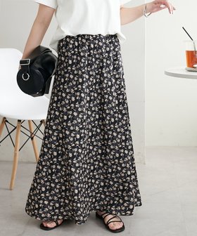 【ディスコート/Discoat】の花柄フレアスカート 人気、トレンドファッション・服の通販 founy(ファニー) ファッション Fashion レディースファッション WOMEN スカート Skirt Aライン/フレアスカート Flared A-Line Skirts フレア Flare |ID:prp329100004554424