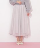 【その他のブランド/Other】のダブルメロウチュールプリーツスカート ライトグレー|ID: prp329100004554443 ipo3291000000032367337