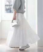 【ジャーナルスタンダード レリューム/JOURNAL STANDARD relume】の《WEB限定追加 4》コットンボイルクリンクルティアードスカート ホワイト|ID: prp329100004554459 ipo3291000000032724627