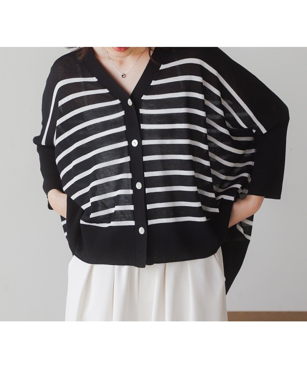 【バブ ブージュルード/Bab Bou Jeloud】の【接触冷感/UVカット】UVサラサラBOXシルエット前後差カーディガン インテリア・キッズ・メンズ・レディースファッション・服の通販 founy(ファニー) 　ファッション　Fashion　レディースファッション　WOMEN　トップス・カットソー　Tops/Tshirt　カーディガン　Cardigans　カーディガン　Cardigan　シンプル　Simple　ボックス　Box　リラックス　Relax　エレガント 上品　Elegant　再入荷　Restock/Back In Stock/Re Arrival　A|ID: prp329100004554475 ipo3291000000032248039