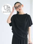 【コカ/COCA】の【シワになりにくい】とろみツイルタックトップス Black|ID: prp329100004554485 ipo3291000000032642093