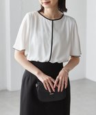 【ラナン/Ranan】のRanan/【ひんやり追加】配色ディテールインナー付ブラウス 人気、トレンドファッション・服の通販 founy(ファニー) ファッション Fashion レディースファッション WOMEN トップス・カットソー Tops/Tshirt シャツ/ブラウス Shirts/Blouses インナー Inner カットソー Cut And Sew シフォン Chiffon トレンド Trend バランス Balance フレアースリーブ Flared Sleeves ベーシック Basic thumbnail オフホワイト系|ID: prp329100004554489 ipo3291000000032346612