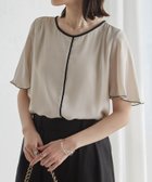 【ラナン/Ranan】のRanan/【ひんやり追加】配色ディテールインナー付ブラウス 人気、トレンドファッション・服の通販 founy(ファニー) ファッション Fashion レディースファッション WOMEN トップス・カットソー Tops/Tshirt シャツ/ブラウス Shirts/Blouses インナー Inner カットソー Cut And Sew シフォン Chiffon トレンド Trend バランス Balance フレアースリーブ Flared Sleeves ベーシック Basic thumbnail グレージュ系|ID: prp329100004554489 ipo3291000000032346617
