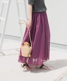 【アーバンリサーチ ドアーズ/URBAN RESEARCH DOORS】の『UR TECH』ボイルギャザースカート PURPLE|ID: prp329100004554525 ipo3291000000032573205