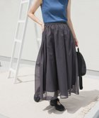 【アーバンリサーチ ドアーズ/URBAN RESEARCH DOORS】の『UR TECH』ボイルギャザースカート CHARCOAL|ID: prp329100004554525 ipo3291000000032573206