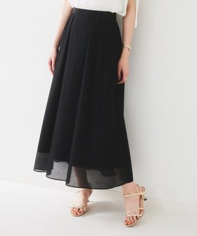 【アンタイトル/UNTITLED】の【後ろウエストゴム/洗える】シアーフレアースカート 人気、トレンドファッション・服の通販 founy(ファニー) ファッション Fashion レディースファッション Fashion for Women スカート Skirts おすすめ Recommended / Our Picks シアー Sheer, See-Through ベーシック Basic, Essential ポケット Pocket, Pocket Detail エレガント 上品 Elegant 夏 Summer 洗える Machine Washable 軽量 Lightweight, Ultra Light |ID:prp329100004554547