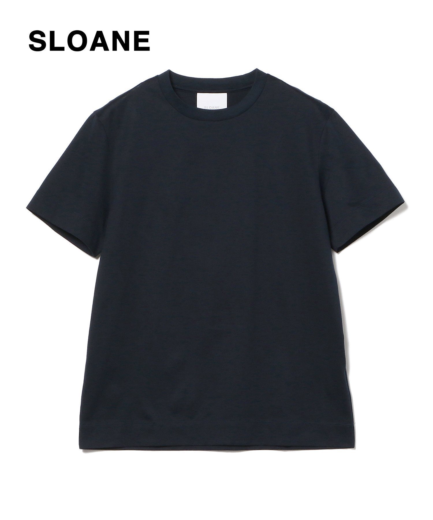 【デミルクス ビームス/Demi-Luxe BEAMS】のSLOANE / コットン天竺 Tシャツ インテリア・キッズ・メンズ・レディースファッション・服の通販 founy(ファニー) 　ファッション　Fashion　レディースファッション　WOMEN　トップス・カットソー　Tops/Tshirt　シャツ/ブラウス　Shirts/Blouses　ロング / Tシャツ　T-Shirts　インナー　Inner　コラボ　Collaboration　コレクション　Collection　シルケット　Mercerization　シンプル　Simple　ダウン　Down　トリプル　Triple　人気　Popularity　フィット　Fit　ベーシック　Basic　ボーダー　Border　別注　Special Order　モノトーン　Monotone　エレガント 上品　Elegant　NAVY|ID: prp329100004554550 ipo3291000000032190191