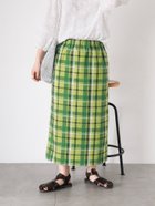【サマンサモスモス/Samansa Mos2】の【UVカット】チェック柄ナロースカート 人気、トレンドファッション・服の通販 founy(ファニー) ファッション Fashion レディースファッション Fashion for Women スカート Skirts ガーリー Girly, Feminine Style チェック Check, Plaid, Tartan thumbnail グリーン|ID: prp329100004554558 ipo3291000000032725587