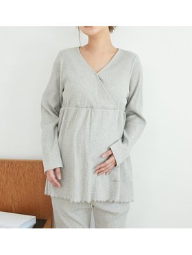 【ジェラート ピケ/gelato pique】のマタニティリブプルオーバー 人気、トレンドファッション・服の通販 founy(ファニー) ファッション Fashion レディースファッション Fashion for Women トップス・カットソー Cut & Sew Tops カジュアルプルオーバー・ニットトップス Pullovers & Knit Tops / Casual Pullovers おすすめ Recommended / Our Picks カシュクール Wrap Design ギフト プレゼント Gift / Present フェミニン Feminine, Girly ラベンダー Lavender ロング Long, Long-Length |ID:prp329100004554565