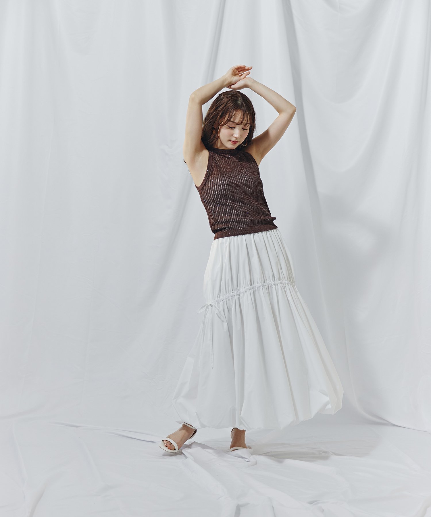 【ナチュラル ビューティー ベーシック/NATURAL BEAUTY BASIC】のタフタギャザーバルーンスカート 人気、トレンドファッション・服の通販 founy(ファニー) 　ファッション　Fashion　レディースファッション　WOMEN　スカート　Skirt　ギャザー　Gather　コラボ　Collaboration　タフタ　Taffeta　バルーン　Balloon　フェミニン　Feminine　ポケット　Pocket　ヨガ　Yoga　ラウンド　Round　リボン　Ribbon　 other-1|ID: prp329100004554568 ipo3291000000032236160