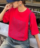 【チャオパニックティピー/CIAOPANIC TYPY】の【UNISEX】【全12色展開】メッセージプリント半袖Tee レッド|ID: prp329100004554574 ipo3291000000033835701
