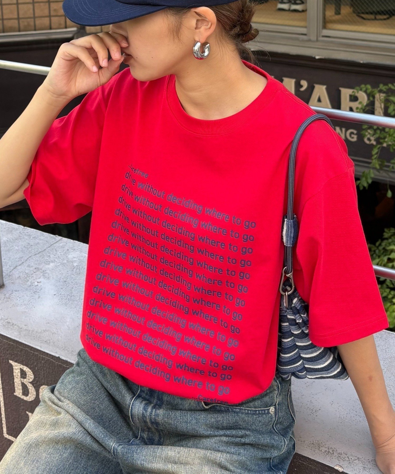 【チャオパニックティピー/CIAOPANIC TYPY】の【UNISEX】【全12色展開】メッセージプリント半袖Tee インテリア・キッズ・メンズ・レディースファッション・服の通販 founy(ファニー) 　ファッション　Fashion　レディースファッション　Fashion for Women　トップス・カットソー　Cut & Sew Tops　インナー　Innerwear　スラックス　Slacks, Dress Pants　デニム　Denim, Jeans Material　フロント　Front, Front Design　プリント　Print, Printed Pattern　半袖　Short Sleeve, Half Sleeve　ユニセックス　Unisex, Genderless　ワイド　Wide, Wide Fit　プチプライス・低価格　Affordable / Budget Price　おすすめ　Recommended / Our Picks　夏　Summer　レッド|ID: prp329100004554574 ipo3291000000033835701