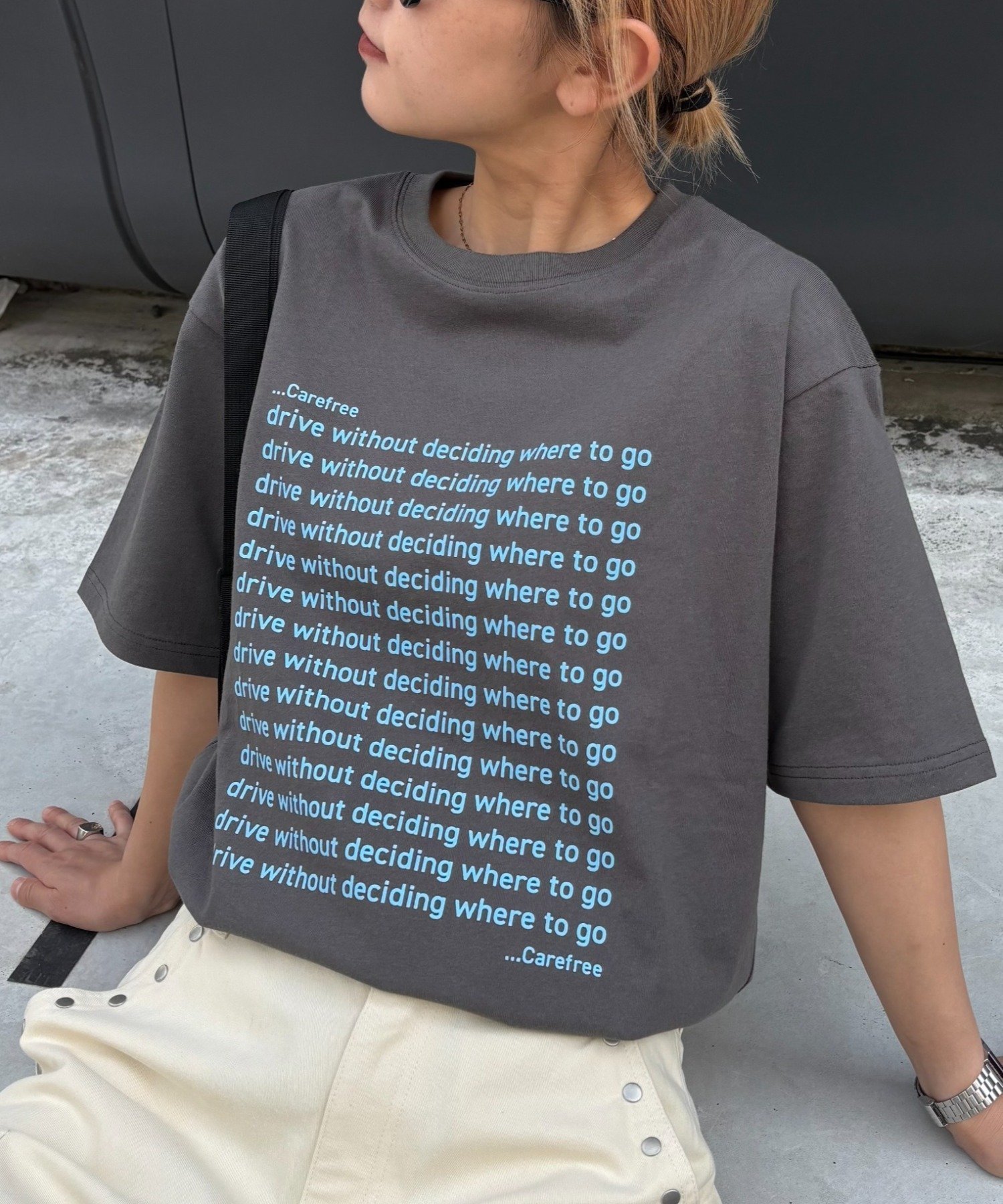 【チャオパニックティピー/CIAOPANIC TYPY】の【UNISEX】【全12色展開】メッセージプリント半袖Tee インテリア・キッズ・メンズ・レディースファッション・服の通販 founy(ファニー) 　ファッション　Fashion　レディースファッション　Fashion for Women　トップス・カットソー　Cut & Sew Tops　インナー　Innerwear　スラックス　Slacks, Dress Pants　デニム　Denim, Jeans Material　フロント　Front, Front Design　プリント　Print, Printed Pattern　半袖　Short Sleeve, Half Sleeve　ユニセックス　Unisex, Genderless　ワイド　Wide, Wide Fit　プチプライス・低価格　Affordable / Budget Price　おすすめ　Recommended / Our Picks　夏　Summer　チャコールグレー|ID: prp329100004554574 ipo3291000000033835705