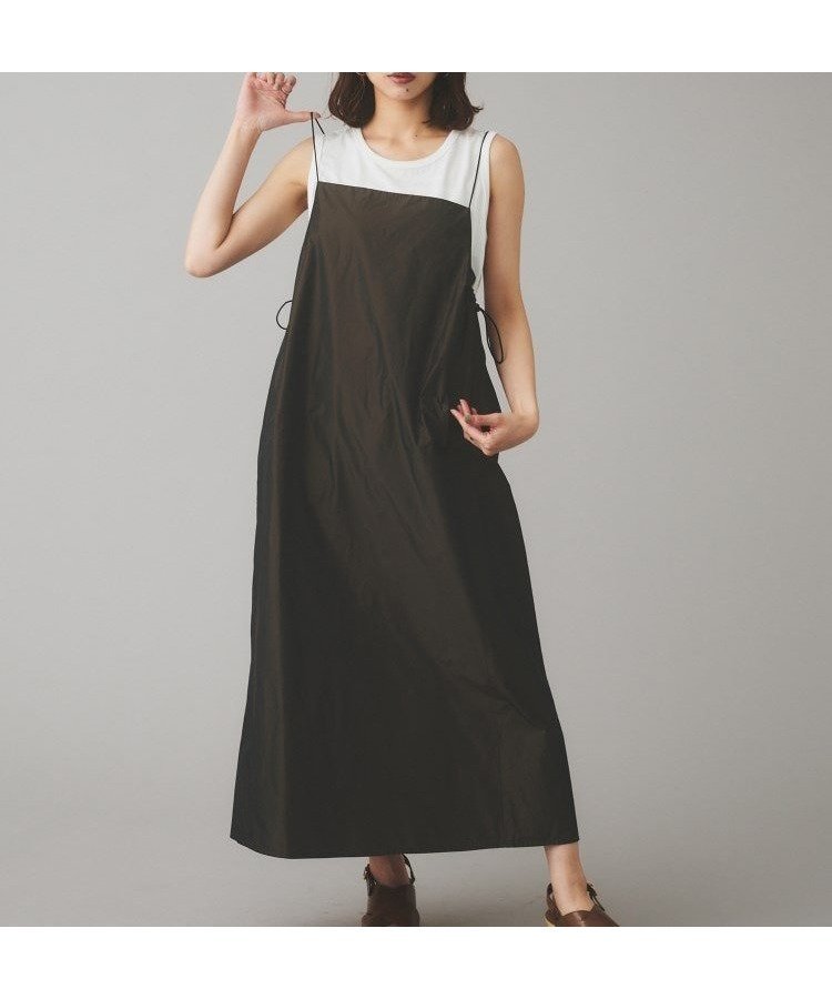 【アンタイトル/UNTITLED】の【Liyoca】タフタキャミワンピース インテリア・キッズ・メンズ・レディースファッション・服の通販 founy(ファニー) 　ファッション　Fashion　レディースファッション　WOMEN　ワンピース　Dress　キャミワンピース　No Sleeve Dresses　おすすめ　Recommend　インナー　Inner　キャミワンピース　Cami Dress　タフタ　Taffeta　デニム　Denim　バランス　Balance　ポケット　Pocket　エレガント 上品　Elegant　半袖　Short Sleeve　長袖　Long Sleeve　ブラウン|ID: prp329100004554597 ipo3291000000032251742