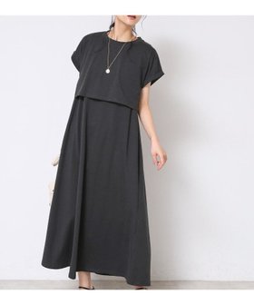 【デッサン/Dessin】の【2点セット・洗える】テントラインジャージワンピース 人気、トレンドファッション・服の通販 founy(ファニー) ファッション Fashion レディースファッション Ladies' Fashion Online ワンピース Dress カーディガン Cardigan シンプル Simple ジャージ Jersey タンク Tank ポケット Pocket ロング Long 洗える Washable |ID:prp329100004554601