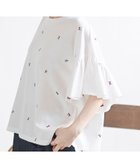 【アールピーエス/rps】のフレアースリーブ刺繍Tシャツ オフホワイト2|ID: prp329100004554624 ipo3291000000033288711