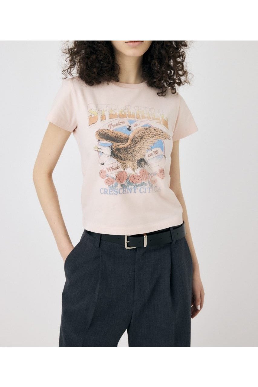 【マウジー/moussy】のCA MOTORSHOP Tシャツ インテリア・キッズ・メンズ・レディースファッション・服の通販 founy(ファニー) 　ファッション　Fashion　レディースファッション　Fashion for Women　トップス・カットソー　Cut & Sew Tops　シャツ・ブラウス・オフィスカジュアル　Elegant Blouses & Button-Ups　ロングTシャツ・Tシャツ　Longline T-Shirts & Tees　おすすめ　Recommended / Our Picks　ビッグ　Big, Oversized　人気　Popular, Best Seller　再入荷　Restock / Back in Stock　L/PNK1|ID: prp329100004554642 ipo3291000000032713239