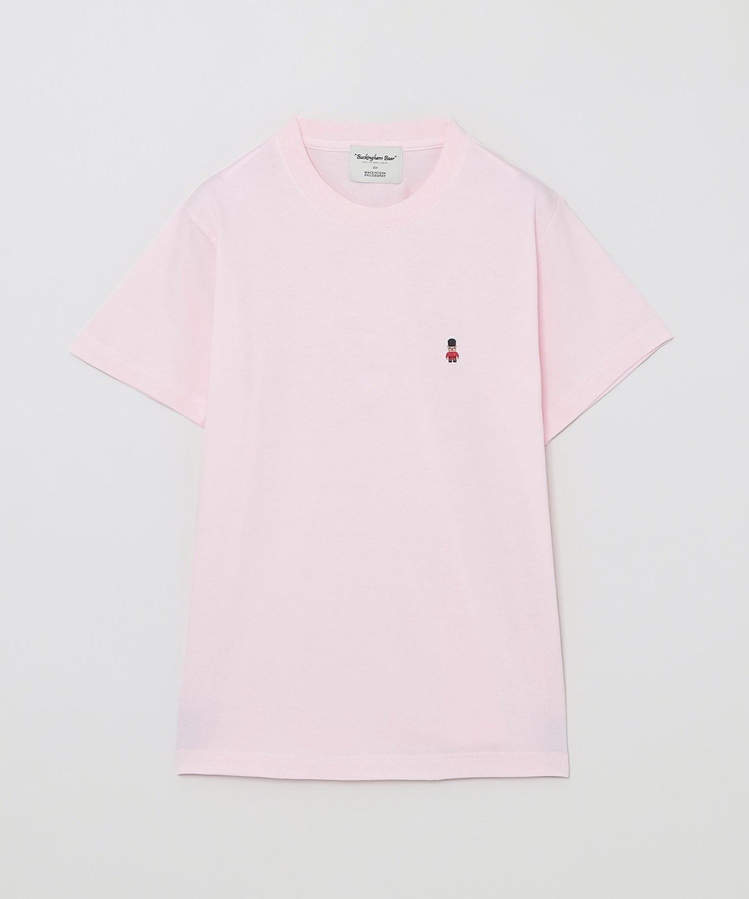 【マッキントッシュ フィロソフィー/MACKINTOSH PHILOSOPHY】の【WEB 一部店舗限定】バッキンガムベア ワッペンT インテリア・キッズ・メンズ・レディースファッション・服の通販 founy(ファニー) 　ファッション　Fashion　レディースファッション　WOMEN　おすすめ　Recommend　ストレッチ　Stretch　ロンドン　London　ワンポイント　One Point　半袖　Short Sleeve　夏　Summer　春　Spring　秋　Autumn/Fall　ベビーピンク|ID: prp329100004554678 ipo3291000000032518951