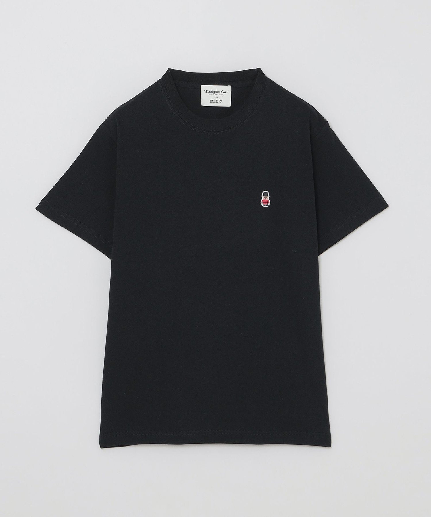 【マッキントッシュ フィロソフィー/MACKINTOSH PHILOSOPHY】の【WEB 一部店舗限定】バッキンガムベア ワッペンT インテリア・キッズ・メンズ・レディースファッション・服の通販 founy(ファニー) 　ファッション　Fashion　レディースファッション　WOMEN　おすすめ　Recommend　ストレッチ　Stretch　ロンドン　London　ワンポイント　One Point　半袖　Short Sleeve　夏　Summer　春　Spring　秋　Autumn/Fall　ブラック|ID: prp329100004554678 ipo3291000000032518955