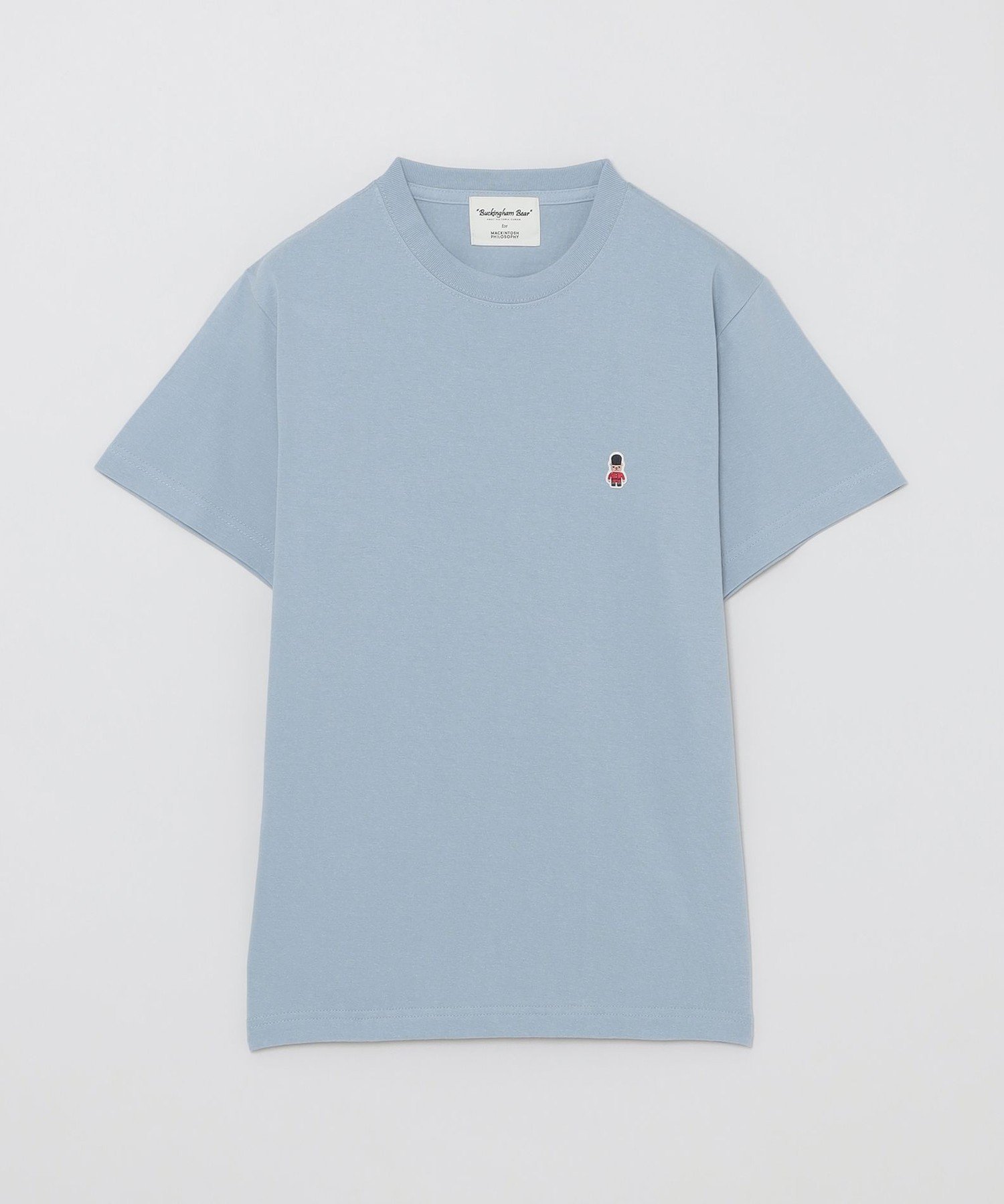 【マッキントッシュ フィロソフィー/MACKINTOSH PHILOSOPHY】の【WEB 一部店舗限定】バッキンガムベア ワッペンT インテリア・キッズ・メンズ・レディースファッション・服の通販 founy(ファニー) 　ファッション　Fashion　レディースファッション　WOMEN　おすすめ　Recommend　ストレッチ　Stretch　ロンドン　London　ワンポイント　One Point　半袖　Short Sleeve　夏　Summer　春　Spring　秋　Autumn/Fall　ライトブルー|ID: prp329100004554678 ipo3291000000032518957