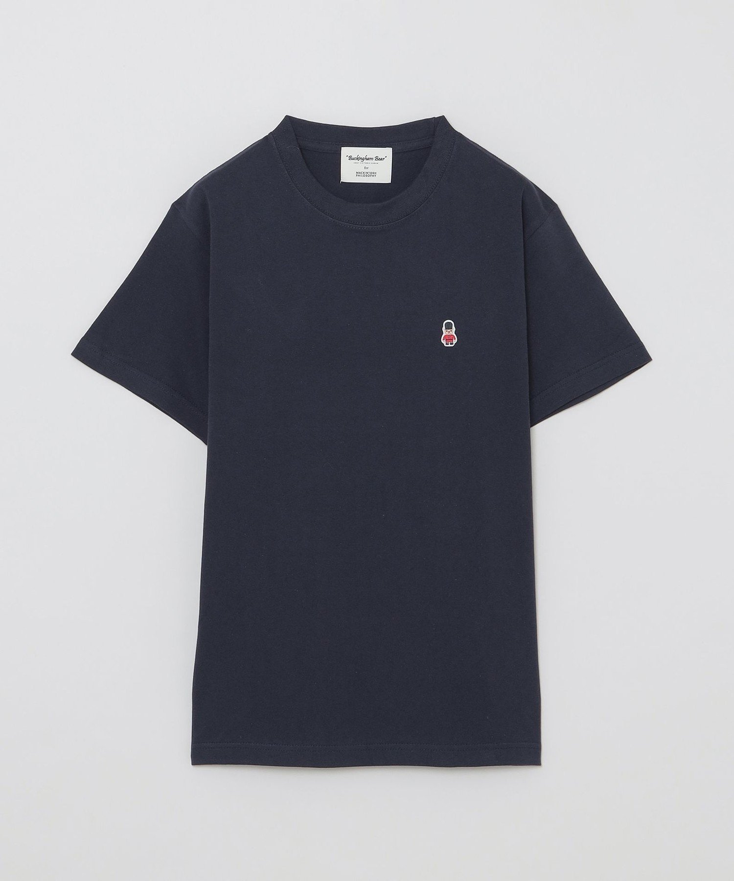 【マッキントッシュ フィロソフィー/MACKINTOSH PHILOSOPHY】の【WEB 一部店舗限定】バッキンガムベア ワッペンT インテリア・キッズ・メンズ・レディースファッション・服の通販 founy(ファニー) 　ファッション　Fashion　レディースファッション　WOMEN　おすすめ　Recommend　ストレッチ　Stretch　ロンドン　London　ワンポイント　One Point　半袖　Short Sleeve　夏　Summer　春　Spring　秋　Autumn/Fall　ネイビー|ID: prp329100004554678 ipo3291000000032518960