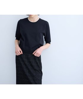 【ノーク/N.O.R.C】のハーフスリーブニット【BEAUTY AIRY】 人気、トレンドファッション・服の通販 founy(ファニー) ファッション Fashion レディースファッション WOMEN トップス・カットソー Tops/Tshirt ニット Knit Tops コンパクト Compact |ID:prp329100004554684