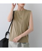 【インディヴィ/INDIVI】の【洗える】きれいめノースリーブトップス 人気、トレンドファッション・服の通販 founy(ファニー) ファッション Fashion レディースファッション Fashion for Women トップス・カットソー Cut & Sew Tops キャミソール&ノースリーブ Camisoles & Sleeveless Tops おすすめ Recommended / Our Picks インナー Innerwear キャミソール Camisole, Spaghetti Strap Top ジャケット Jacket, Outerwear スーピマ Supima, Premium Cotton タンク Tank Top, Sleeveless Top ノースリーブ Sleeveless, No-Sleeve ボーダー Border, Stripe ワイド Wide, Wide Fit 夏 Summer 洗える Machine Washable ビジネス 仕事 通勤 Business / Work / Commuting thumbnail カーキ|ID: prp329100004554690 ipo3291000000033598642