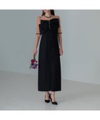 【その他のブランド/Other】のLEJA-フロントプリーツシアースリーブIラインワンピースドレス 結婚式 BLACK|ID: prp329100004554693 ipo3291000000032751799