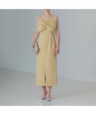 【その他のブランド/Other】のLEJA-フロントプリーツシアースリーブIラインワンピースドレス 結婚式 YELLOW|ID: prp329100004554693 ipo3291000000032751804