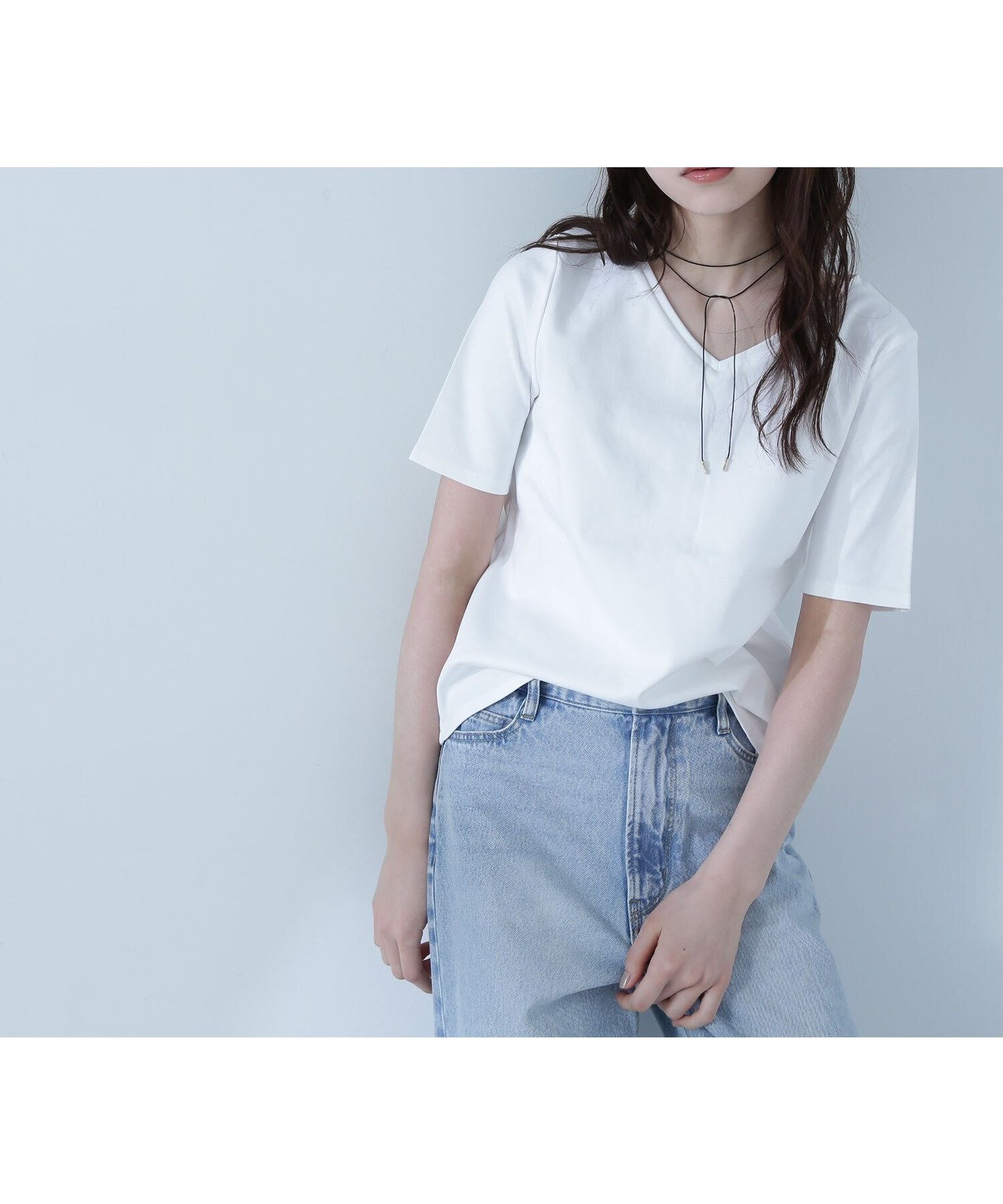 【ナチュラル ビューティー ベーシック/NATURAL BEAUTY BASIC】のベーシックTシャツシリーズ Vネック 人気、トレンドファッション・服の通販 founy(ファニー) 　ファッション　Fashion　レディースファッション　WOMEN　トップス・カットソー　Tops/Tshirt　シャツ/ブラウス　Shirts/Blouses　ロング / Tシャツ　T-Shirts　Vネック　V-Neck　なめらか　Smooth　アクセサリー　Accessories　カットソー　Cut And Sew　コンパクト　Compact　ジャケット　Jacket　スクエア　Square　ベーシック　Basic　人気　Popularity　定番　Standard　 other-1|ID: prp329100004554695 ipo3291000000032304424