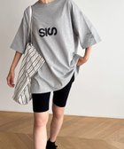 【キャナルジーン/CANAL JEAN】の1975 TOKYO SIS 半袖Tシャツ 人気、トレンドファッション・服の通販 founy(ファニー) ファッション Fashion レディースファッション Fashion for Women トップス・カットソー Cut & Sew Tops シャツ・ブラウス・オフィスカジュアル Elegant Blouses & Button-Ups ロングTシャツ・Tシャツ Longline T-Shirts & Tees シンプル Simple, Minimal プリント Print, Printed Pattern 半袖 Short Sleeve, Half Sleeve thumbnail ミックスグレー|ID: prp329100004554758 ipo3291000000032726677