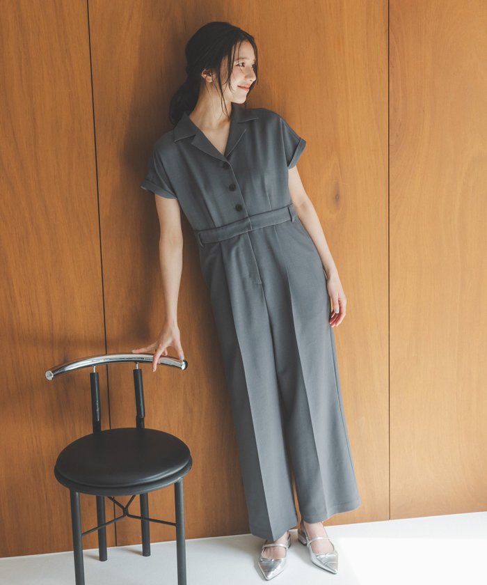 【エヌ ナチュラルビューティーベーシック/N.Natural Beauty basic】のカイキンオールインワン インテリア・キッズ・メンズ・レディースファッション・服の通販 founy(ファニー) https://founy.com/ ファッション Fashion レディースファッション Ladies' Fashion Online ワンピース Dress オールインワン ワンピース All In One Dress ストレッチ Stretch スリーブ Sleeve センター Center バランス Balance フレンチ French |ID: prp329100004554782 ipo3291000000032652457