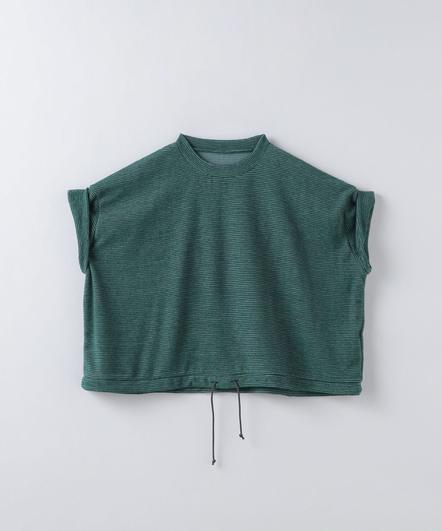 【その他のブランド/Other】の6(ROKU) パイル ボーダー ドローストリング ショートスリーブ トップス 人気、トレンドファッション・服の通販 founy(ファニー) 　ファッション　Fashion　レディースファッション　WOMEN　トップス・カットソー　Tops/Tshirt　エレガント 上品　Elegant　ショート　Short　スリーブ　Sleeve　ドローストリング　Drawstring　ハイネック　High Neck　バランス　Balance　ボーダー　Border　 other-1|ID: prp329100004554840 ipo3291000000032314119