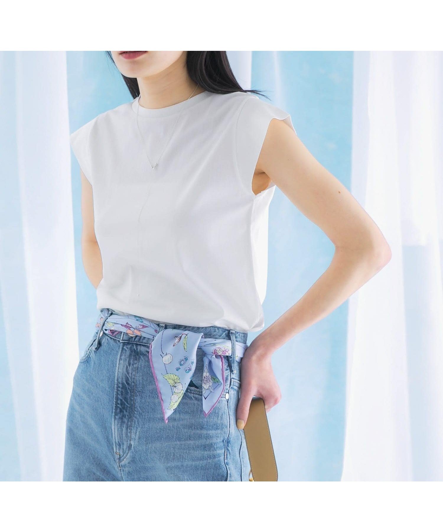 【アーバンリサーチ ロッソ/URBAN RESEARCH ROSSO】のクールタッチスーピマコットンフレンチTシャツ 人気、トレンドファッション・服の通販 founy(ファニー) 　ファッション　Fashion　レディースファッション　Fashion for Women　トップス・カットソー　Cut & Sew Tops　シャツ・ブラウス・オフィスカジュアル　Elegant Blouses & Button-Ups　ロングTシャツ・Tシャツ　Longline T-Shirts & Tees　2025年　2025　2025春夏・S/S　Spring/Summer 2025 SS25　インナー　Innerwear　サロペット　Overalls, Salopette　シンプル　Simple, Minimal　ジャケット　Jacket, Outerwear　スリーブ　Sleeve, Long Sleeve / Short Sleeve　フレンチ　French, French Style　今季　This Season, Current Season　夏　Summer　S/S・春夏　SS, Spring/Summer, Warm Season　 other-1|ID: prp329100004554850 ipo3291000000033317915