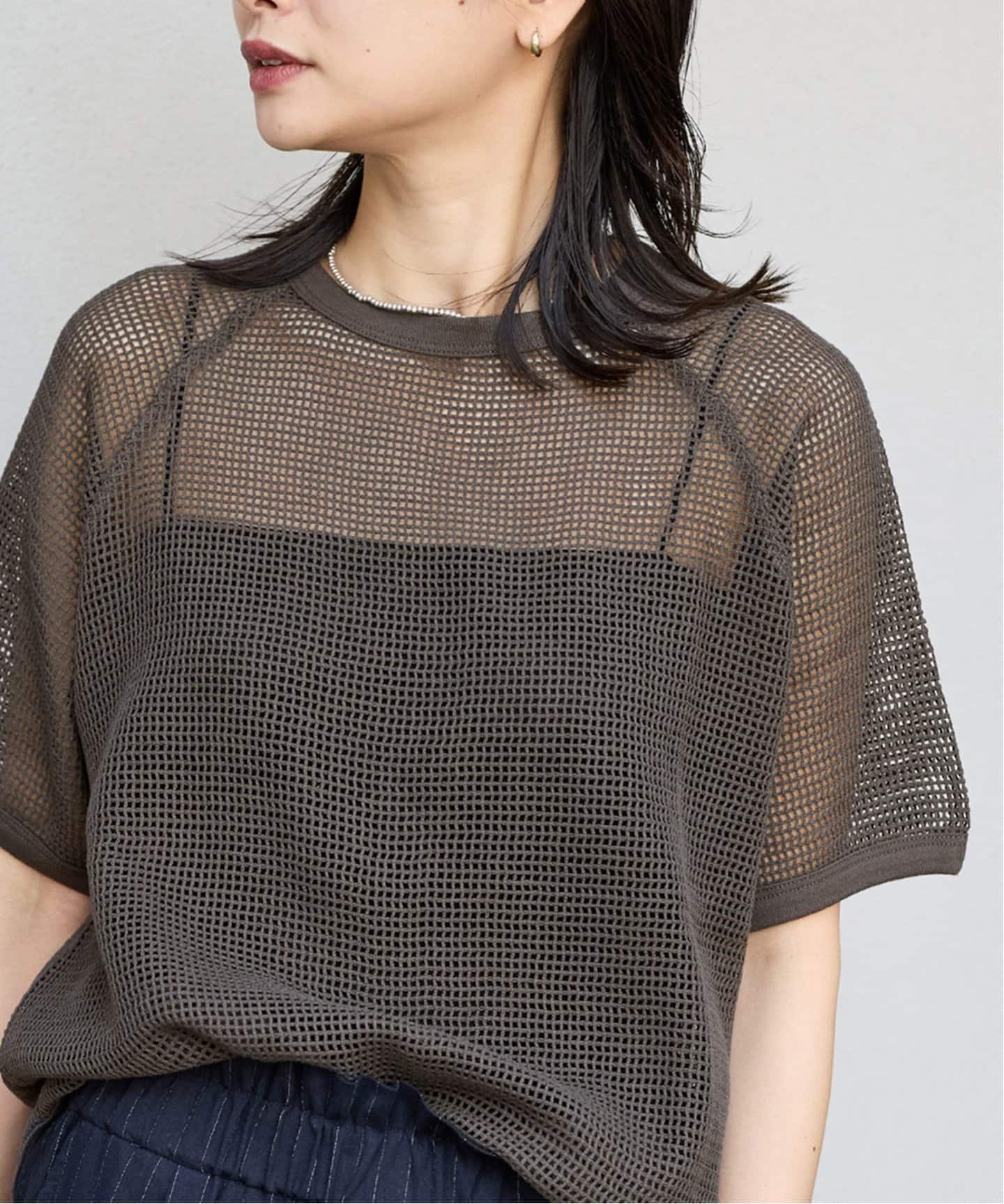 【ジャーナルスタンダード/JOURNAL STANDARD】のメッシュ TEE インテリア・キッズ・メンズ・レディースファッション・服の通販 founy(ファニー) 　ファッション　Fashion　レディースファッション　Ladies' Fashion Online　2025年　2025　2025春夏・S/S　Ss,Spring/Summer,2025　インナー　Inner　ジャケット　Jacket　メッシュ　Mesh　ブラック A|ID: prp329100004554870 ipo3291000000032636108