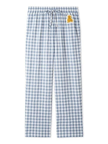 【ジェラートピケ オム/GELATO PIQUE HOMME / MEN】の【ONLINE限定】【HOMME】ギンガムチェックロングパンツ インテリア・キッズ・メンズ・レディースファッション・服の通販 founy(ファニー) 　ファッション　Fashion　メンズファッション　Fashion for Men　ボトムス　Bottoms　ギンガム　Gingham, Gingham Fabric　ストレート　Straight, Straight Cut　セットアップ　Set-Up, Coordinated Outfit　チェック　Check, Plaid, Tartan　ポケット　Pocket, Pocket Detail　ロング　Long, Long-Length　春　Spring　BLU[086]|ID: prp329100004554955 ipo3291000000032713191