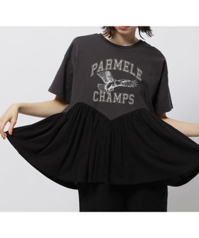 【ニコアンド/niko and】のフレアヘムプリントTシャツ 人気、トレンドファッション・服の通販 founy(ファニー) ファッション Fashion レディースファッション Ladies' Fashion Online トップス・カットソー Tops/Tshirt シャツ/ブラウス Shirts/Blouses ロング / Tシャツ T-Shirts おすすめ Recommend カーゴパンツ Cargo Pants デニム Denim バランス Balance フレア Flare プリント Print ミックス Mix 夏 Summer 春 Spring S/S・春夏 Ss・Spring/Summer |ID:prp329100004554965