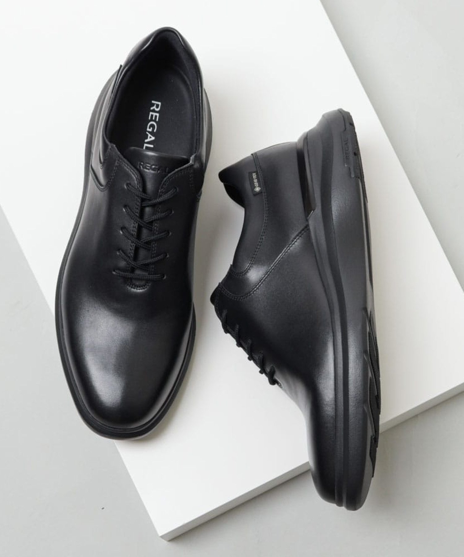 【リーガル フットコミュニティ/REGAL FOOT COMMUNITY / MEN】のREGAL 71HL ホールカット(ゴアテックス搭載) ブラック ビジネスシューズ リーガル インテリア・キッズ・メンズ・レディースファッション・服の通販 founy(ファニー) 　ファッション　Fashion　メンズファッション　Men's Style Online　シューズ・靴　Shoes/Men　アウトドア　Outdoor　クッション　Cushion　シューズ　Shoes　ビジネス 仕事 通勤　Business　ブラック|ID: prp329100004554983 ipo3291000000032646191