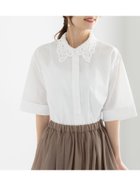 【テチチ/Te chichi】のレースカラー5分袖シャツブラウス 人気、トレンドファッション・服の通販 founy(ファニー) ファッション Fashion レディースファッション WOMEN トップス・カットソー Tops/Tshirt シャツ/ブラウス Shirts/Blouses おすすめ Recommend アクセサリー Accessories ダウン Down デニム Denim レース Race ビジネス 仕事 通勤 Business thumbnail オフホワイト|ID: prp329100004554993 ipo3291000000032193438