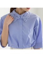 【テチチ/Te chichi】のレースカラー5分袖シャツブラウス 人気、トレンドファッション・服の通販 founy(ファニー) ファッション Fashion レディースファッション WOMEN トップス・カットソー Tops/Tshirt シャツ/ブラウス Shirts/Blouses おすすめ Recommend アクセサリー Accessories ダウン Down デニム Denim レース Race ビジネス 仕事 通勤 Business thumbnail サックスブルー|ID: prp329100004554993 ipo3291000000032193439