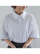 【テチチ/Te chichi】のレースカラー5分袖シャツブラウス 人気、トレンドファッション・服の通販 founy(ファニー) ファッション Fashion レディースファッション Fashion for Women トップス・カットソー Cut & Sew Tops シャツ・ブラウス・オフィスカジュアル Elegant Blouses & Button-Ups シンプル Simple, Minimal レース Lace, Lace Fabric thumbnail オフホワイト|ID: prp329100004554993 ipo3291000000033642747