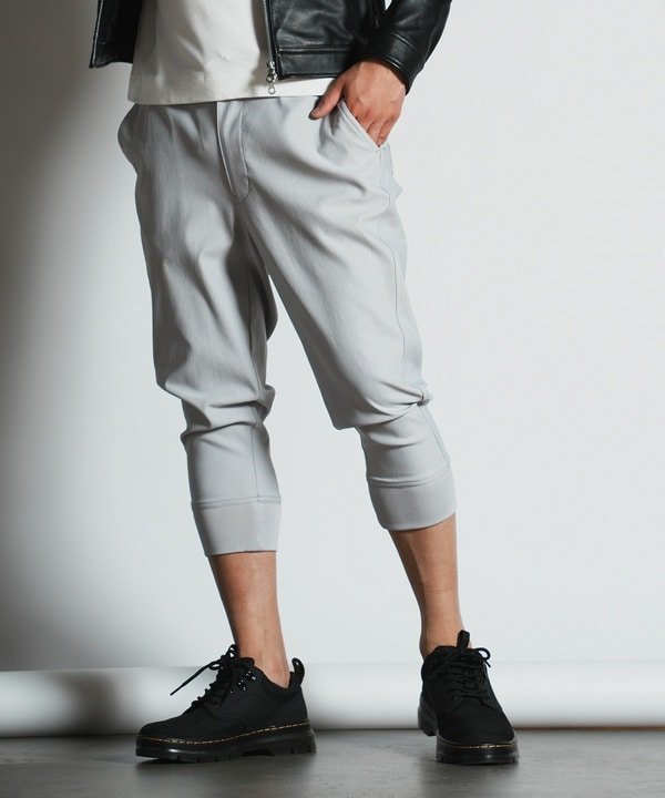【メンズビギトーキョー/Men's Bigi / MEN】のハイパーストレッチ クロップド イージージョガーパンツ インテリア・キッズ・メンズ・レディースファッション・服の通販 founy(ファニー) 　ファッション　Fashion　メンズファッション　Men's Style Online　ボトムス　Bottoms/Men　クロップド　Cropped　シンプル　Simple　スポーツ　Sports　デニム　Denim　ミリタリー　Military　リアル　Real　ワーク　Work　グレー|ID: prp329100004555006 ipo3291000000032673183