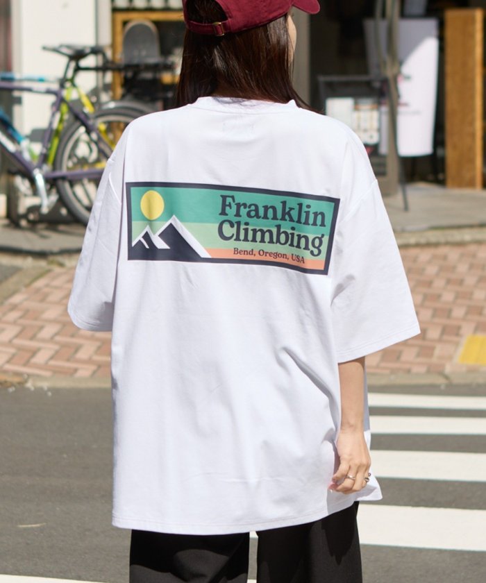 【チャオパニックティピー/CIAOPANIC TYPY】の【Franklin Climbing】バックロゴ半袖Tee インテリア・キッズ・メンズ・レディースファッション・服の通販 founy(ファニー) https://founy.com/ ファッション Fashion レディースファッション WOMEN トップス・カットソー Tops/Tshirt バッグ Bag インナー Inner オレンジ Orange 軽量 Lightweight シンプル Simple ストレッチ Stretch スポーツ Sports 定番 Standard プリント Print ベーシック Basic 半袖 Short Sleeve ランニング Running おすすめ Recommend 夏 Summer |ID: prp329100004555047 ipo3291000000032293529