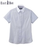 【イーストボーイ/EASTBOY】のシャツ 半袖 ストライプ クレリック ブラウス スクール 制服 中学 高校 人気、トレンドファッション・服の通販 founy(ファニー) ファッション Fashion レディースファッション Ladies' Fashion Online トップス・カットソー Tops/Tshirt シャツ/ブラウス Shirts/Blouses シルバー Silver ストライプ Stripe スリット Slit ポケット Pocket 半袖 Short Sleeve 無地 Plain Color リボン Ribbon おすすめ Recommend thumbnail ホワイト×グレー|ID: prp329100004555094 ipo3291000000032691768