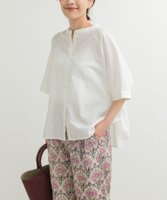 【アーバンリサーチ ドアーズ/URBAN RESEARCH DOORS】のバンドカラーラグランブラウス 人気、トレンドファッション・服の通販 founy(ファニー) ファッション Fashion レディースファッション Ladies' Fashion Online トップス・カットソー Tops/Tshirt シャツ/ブラウス Shirts/Blouses 2025年 2025 2025春夏・S/S Ss,Spring/Summer,2025 ギャザー Gather シンプル Simple スリーブ Sleeve ヨーク Yoke 夏 Summer S/S・春夏 Ss・Spring/Summer |ID:prp329100004555100