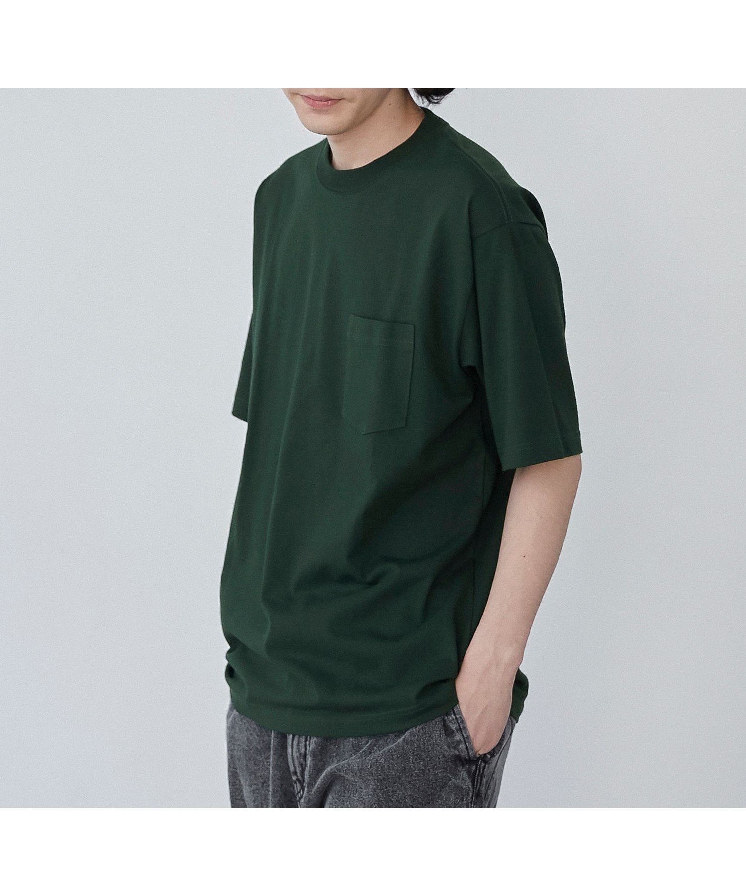【コーエン メン/COEN / MEN】の【WELLTECT】ベーシックポケットTシャツ(WEB限定カラー) インテリア・キッズ・メンズ・レディースファッション・服の通販 founy(ファニー) 　ファッション　Fashion　メンズファッション　Fashion for Men　吸水　Absorbent, Quick-Dry　シンプル　Simple, Minimal　ベーシック　Basic, Essential　ポケット　Pocket, Pocket Detail　無地　Plain, Solid Color　おすすめ　Recommended / Our Picks　夏　Summer　DK.GREEN|ID: prp329100004555127 ipo3291000000032755563