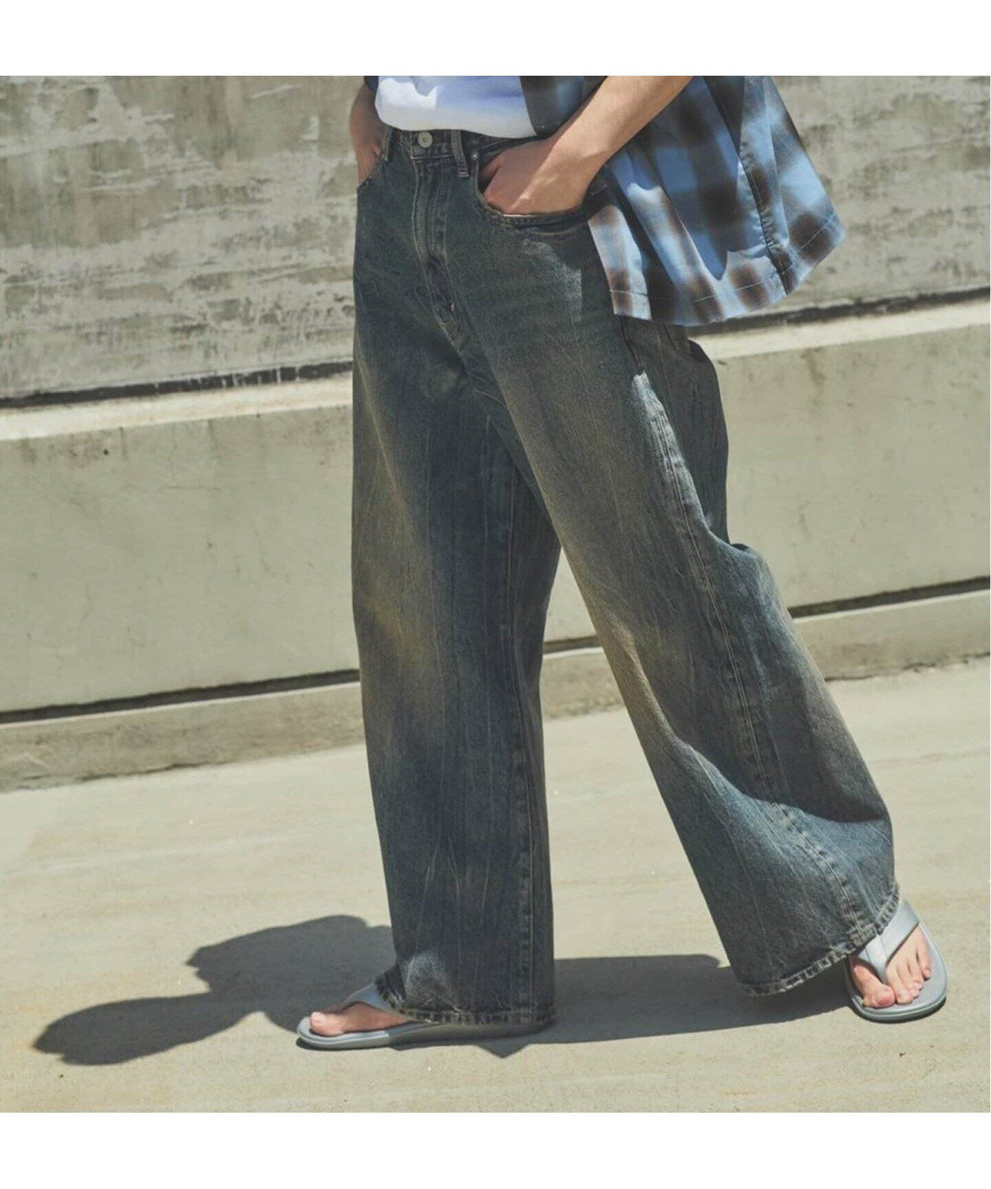 【ジャーナルスタンダード/JOURNAL STANDARD / MEN】のデニム タブキャノンパンツ インテリア・キッズ・メンズ・レディースファッション・服の通販 founy(ファニー) 　ファッション　Fashion　メンズファッション　MEN　ボトムス　Bottoms/Men　ヴィンテージ　Vintage　ジャケット　Jacket　セットアップ　Set Up　デニム　Denim　定番　Standard　バランス　Balance　ユーズド　Used　リアル　Real　リラックス　Relax　ネイビー B|ID: prp329100004555140 ipo3291000000032194462
